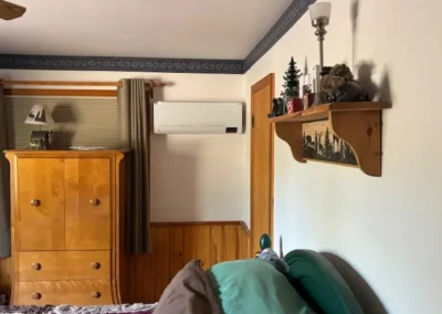 Ductless mini-split AC indoor unit in a Mesa, AZ home