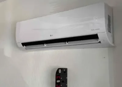 LG ductless mini-split AC indoor unit installed in a Mesa, AZ home