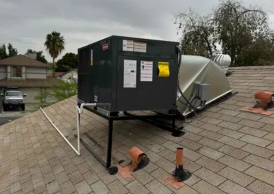 Rooftop HVAC system on a Mesa, AZ home